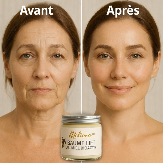 Meliora™ Baume Lift au Miel Bioactif | Rajeunissez visiblement votre peau en 5 jours, sans aiguille ni chirurgie !