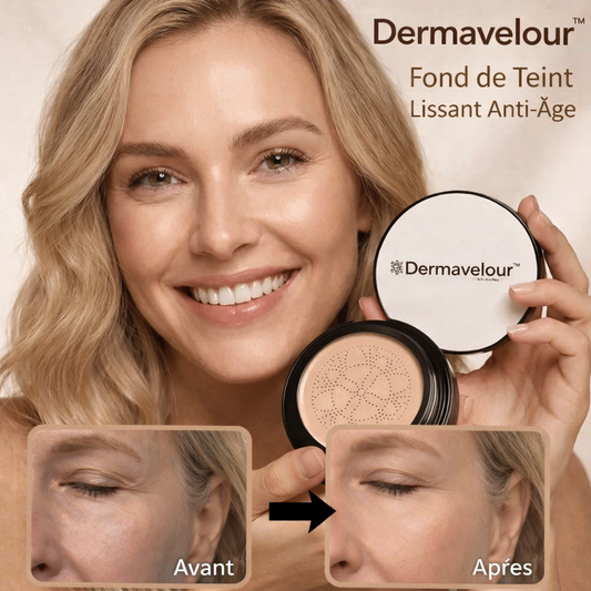 Dermavelour™ Fond de Teint Lissant Anti-Âge | Réduisez jusqu’à 99 % des ridules pour un teint visiblement plus jeune en quelques minutes !