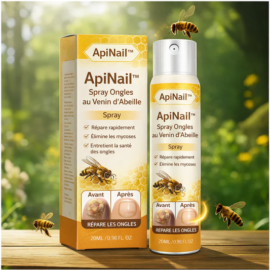 ApiNail™ Spray Ongles au Venin d’Abeille | Répare les ongles abîmés et élimine les infections en 5 minutes !