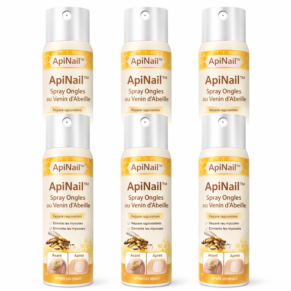 ApiNail™ Spray Ongles au Venin d’Abeille | Répare les ongles abîmés et élimine les infections en 5 minutes !