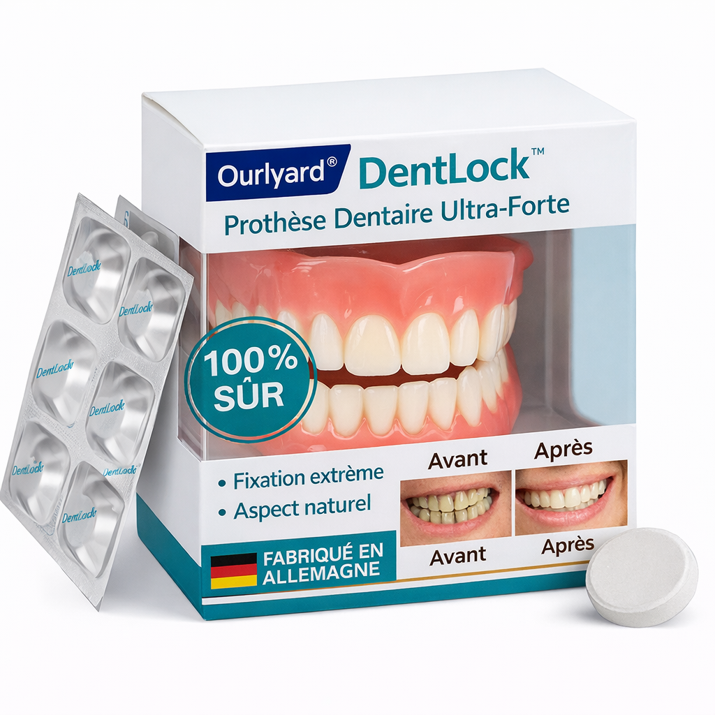 DentLock™ Prothèse Dentaire Ultra-Forte | Tient en place toute la journée sans aucune colle !