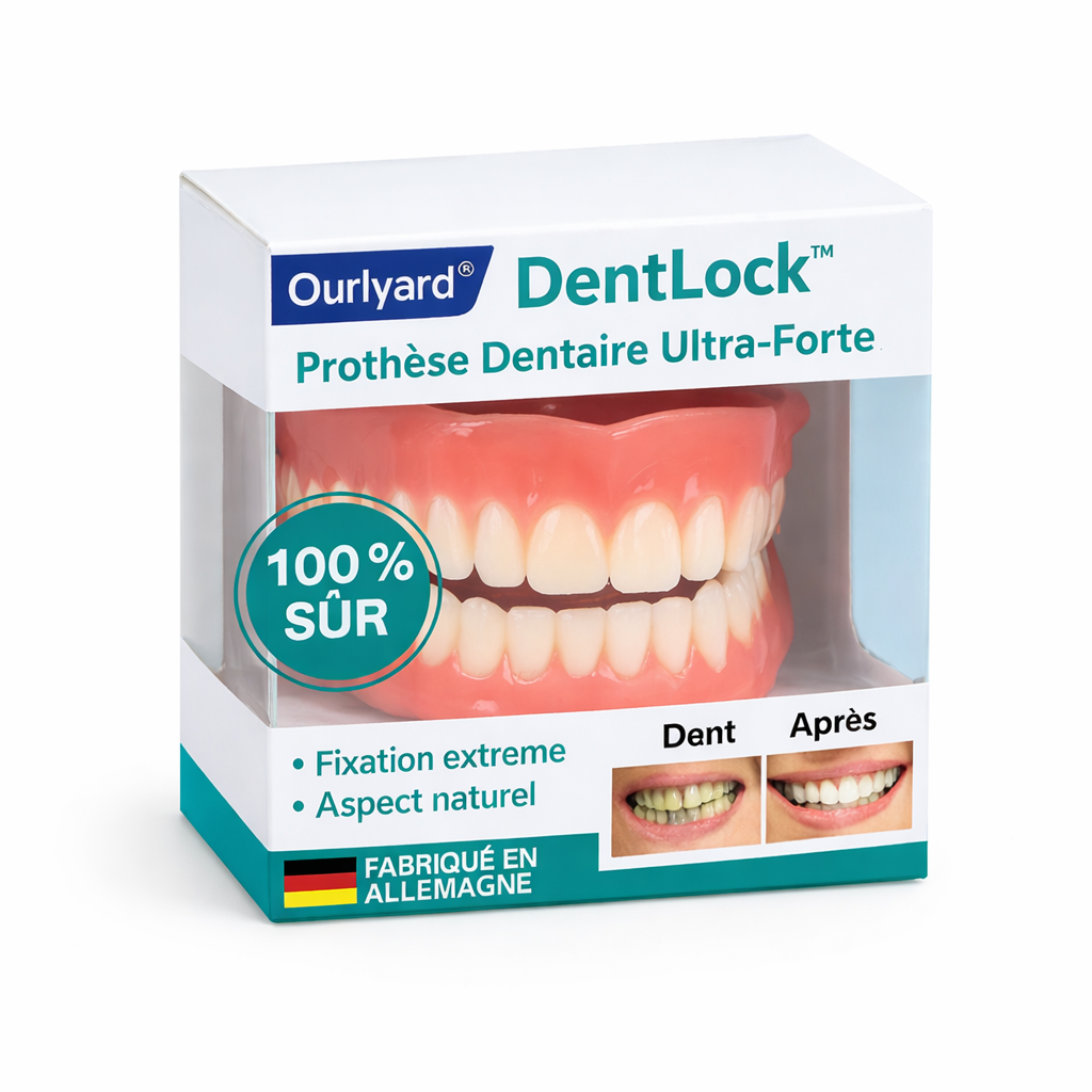 DentLock™ Prothèse Dentaire Ultra-Forte | Tient en place toute la journée sans aucune colle !