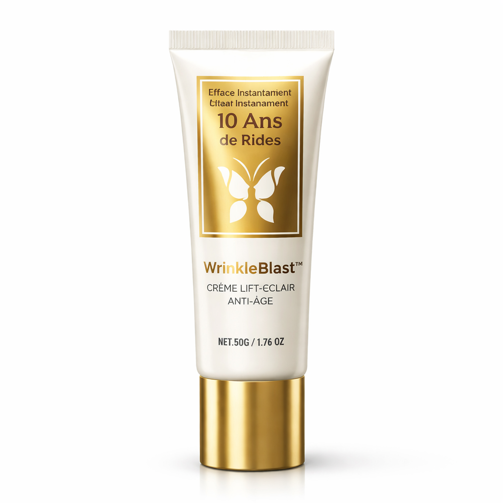 WrinkleBlast™ Crème Lift-Éclair Anti-Âge | Efface 96,7 % des rides en seulement 30 secondes !