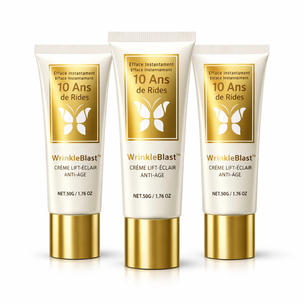 WrinkleBlast™ Crème Lift-Éclair Anti-Âge | Efface 96,7 % des rides en seulement 30 secondes !
