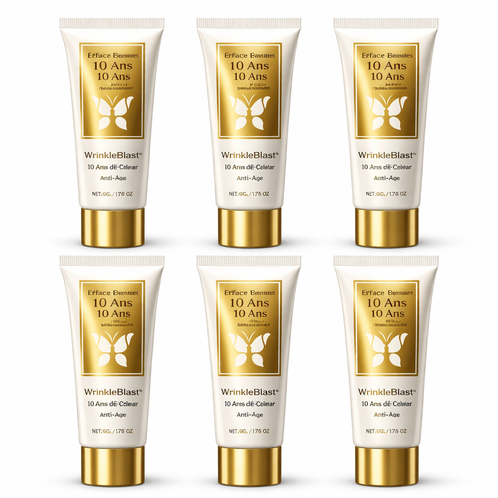 WrinkleBlast™ Crème Lift-Éclair Anti-Âge | Efface 96,7 % des rides en seulement 30 secondes !