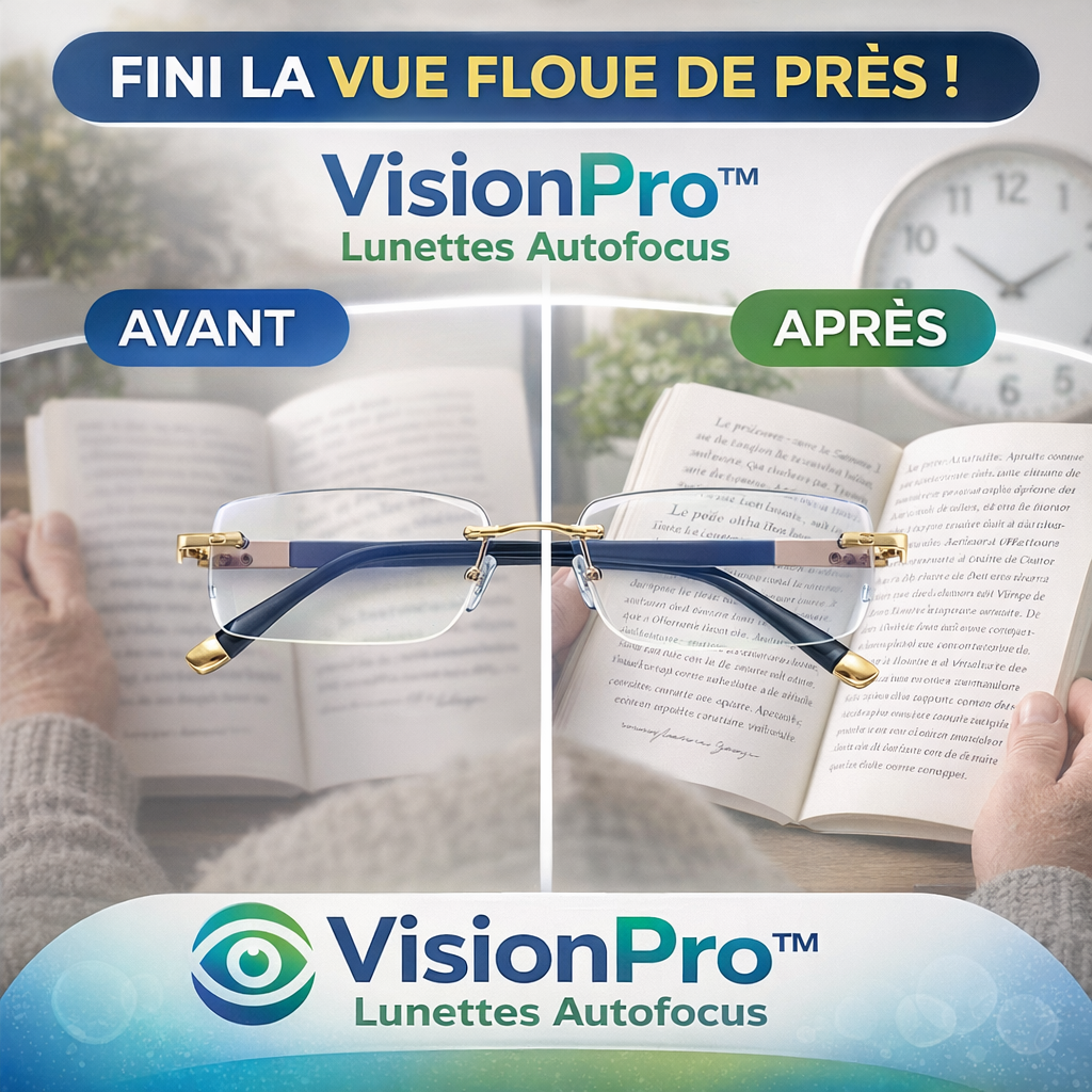 VisionPro™ Lunettes Autofocus | Retrouvez une vision nette à toutes distances en seulement 3 secondes !