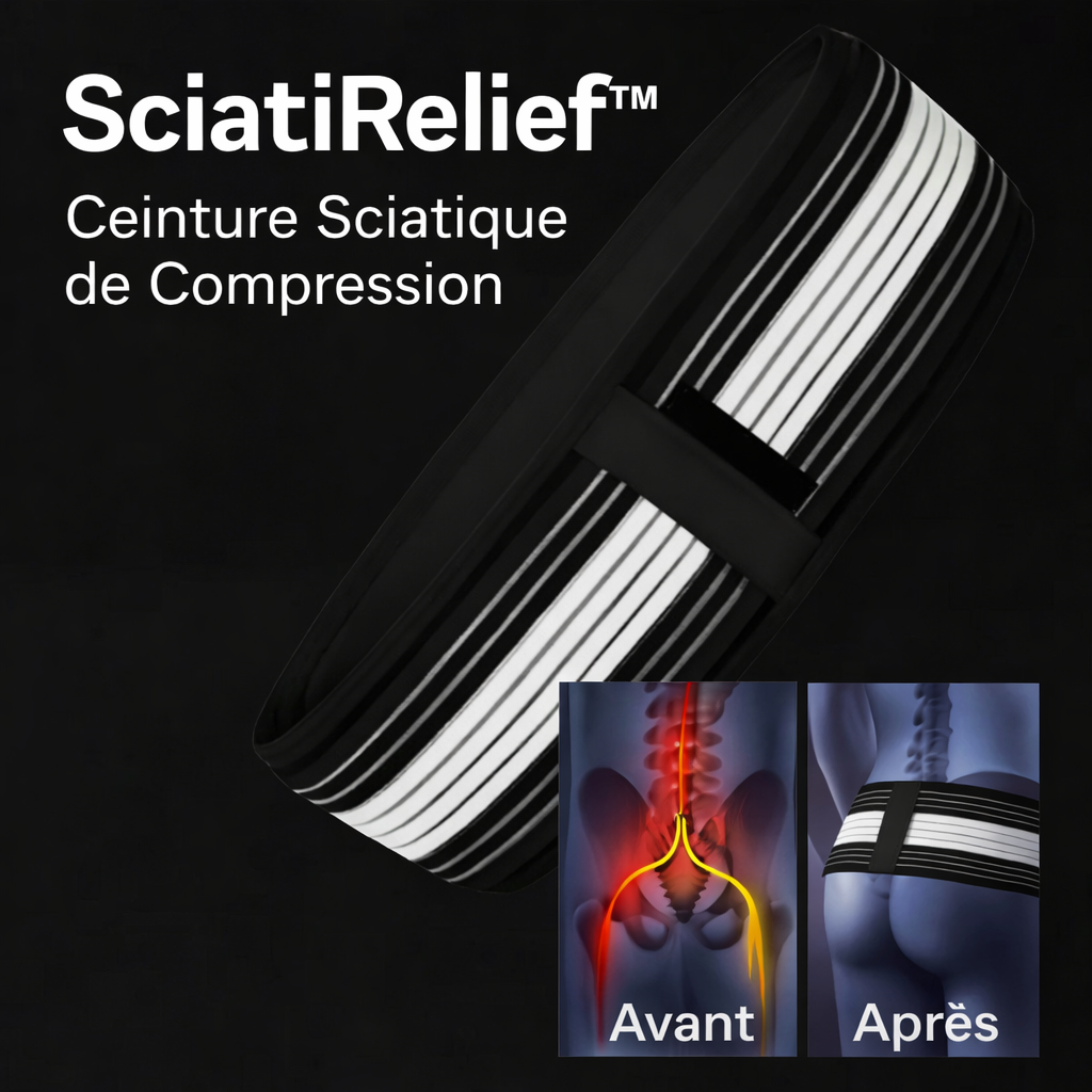 SciatiRelief™ Ceinture Sciatique de Compression | Soulage vos douleurs lombaires et de hanche en 10 minutes !