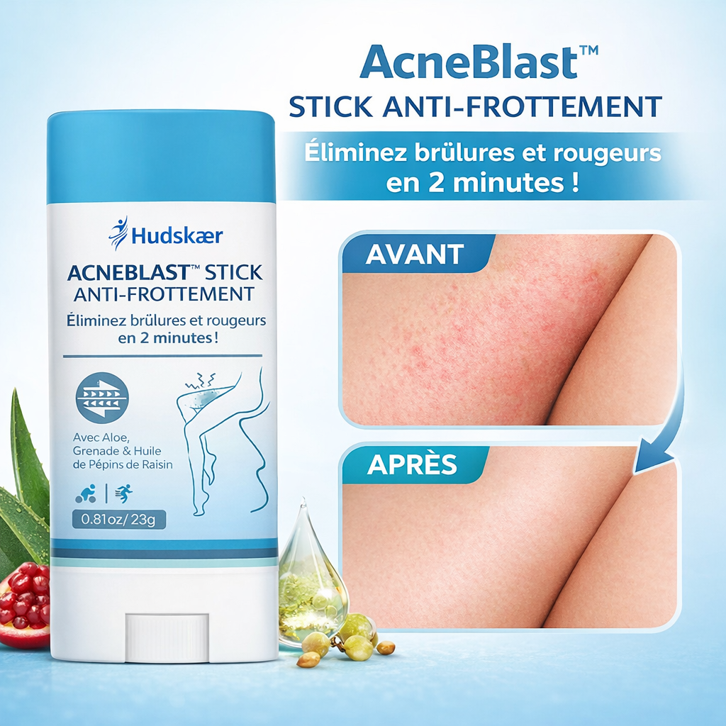 AcneBlast™ Stick Anti-Frottement | Éliminez brûlures et rougeurs en 2 minutes !