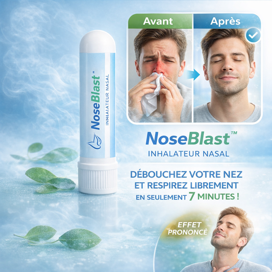 NoseBlast™ Inhalateur Nasal | Débouchez votre nez et respirez librement en seulement 7 minutes !