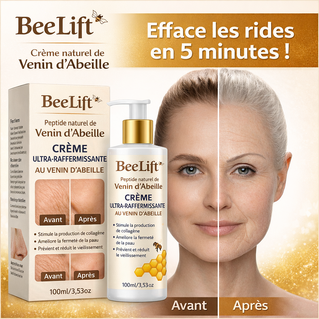 BeeLift™ Crème Ultra-Raffermissante au Venin d'Abeille | Efface les rides en 5 minutes !