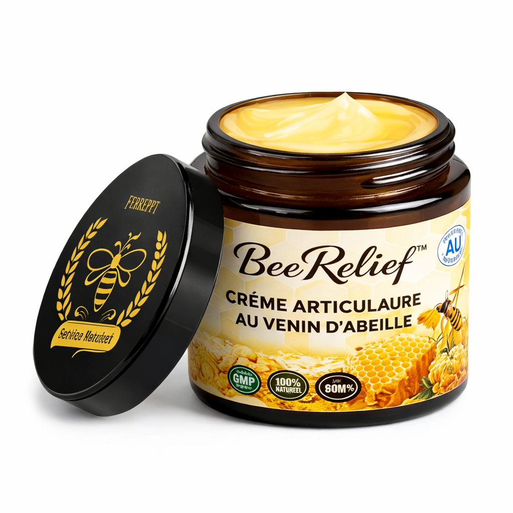 BeeRelief™ Crème Articulaire au Venin d’Abeille | Soulage les douleurs et libère vos articulations en 10 minutes !