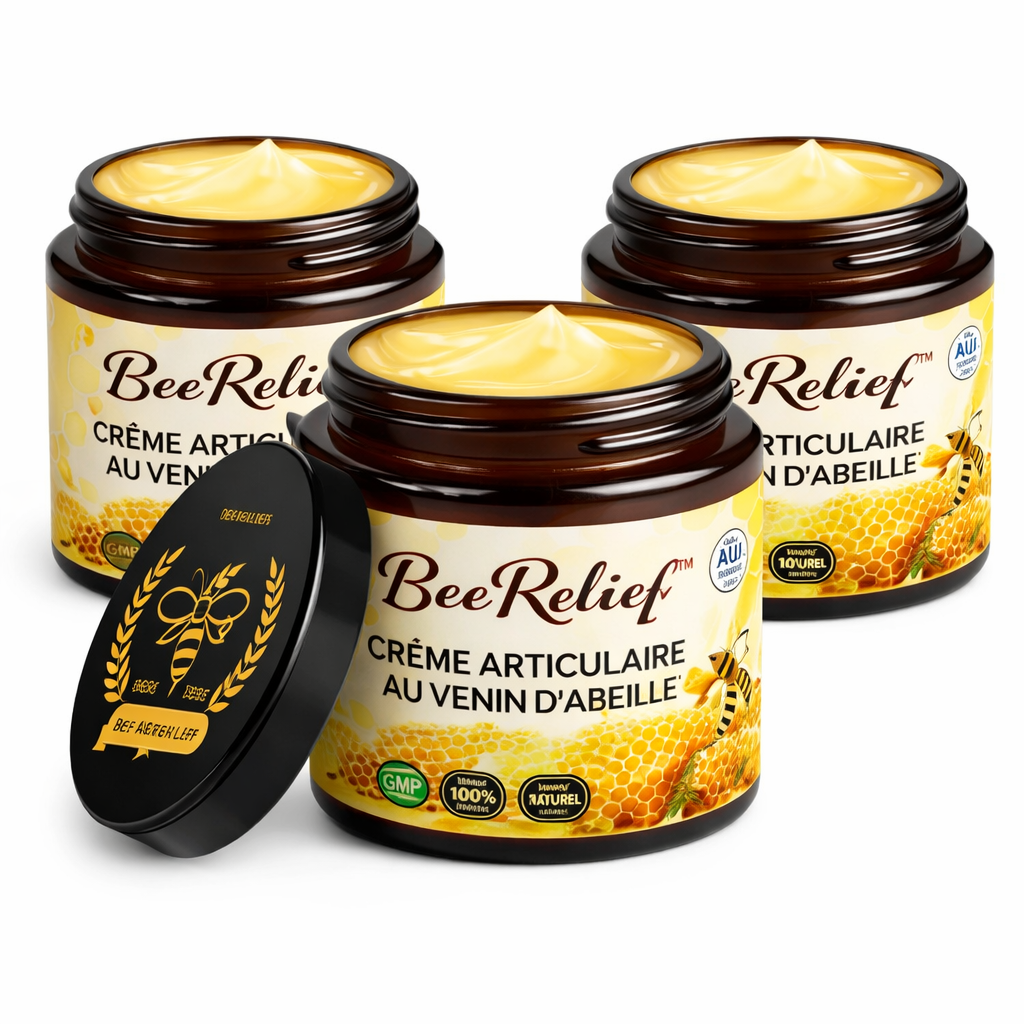 BeeRelief™ Crème Articulaire au Venin d’Abeille | Soulage les douleurs et libère vos articulations en 10 minutes !