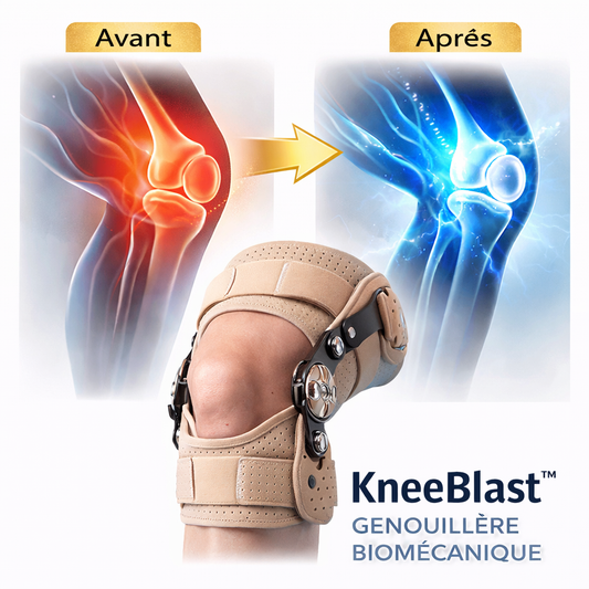 KneeBlast™ Genouillère Biomécanique | Éliminez la douleur et remarchez normalement dès la première semaine !