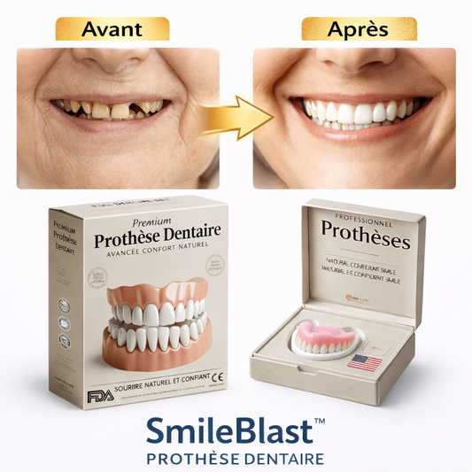 SmileBlast™ Prothèse Dentaire | Obtenez un sourire parfait sans dentiste en seulement 1 minute !