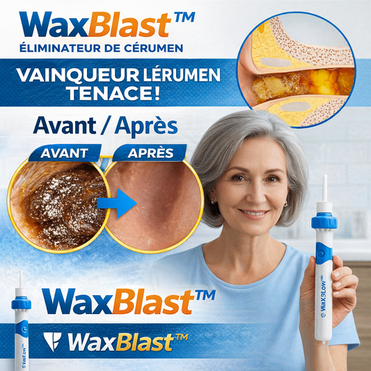 WaxBlast™ Éliminateur de Cérumen | Éliminez 95 % du cérumen et débouchez vos oreilles en seulement 60 secondes !