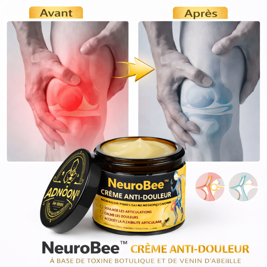 NeuroBee™ Crème Anti-douleur à base de toxine botulique et de venin d'abeille | Soulage les articulations en 10 minutes !
