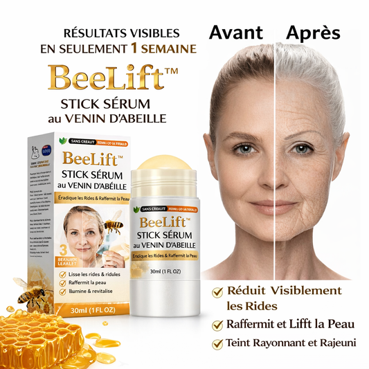 BeeLift™ Stick Sérum au Venin d’Abeille | Efface les rides et raffermit la peau en 5 minutes !