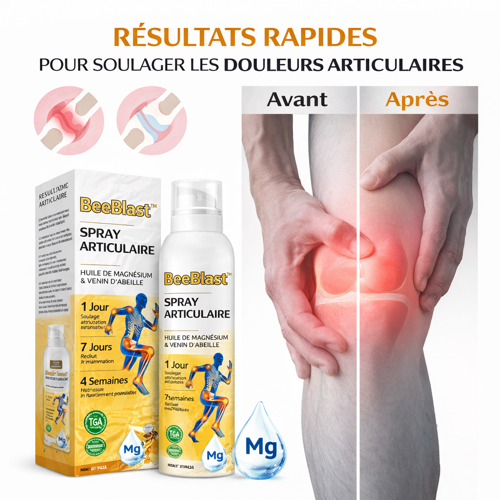 BeeBlast™ Spray Articulaire | Éliminez la douleur et bougez librement en seulement 10 minutes !