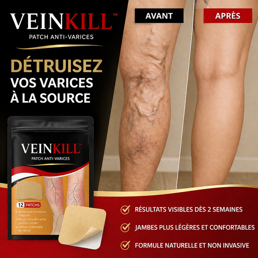 VeinKill™ Patch Anti-Varices | Éliminez les varices et retrouvez des jambes nettes en 30 jours !