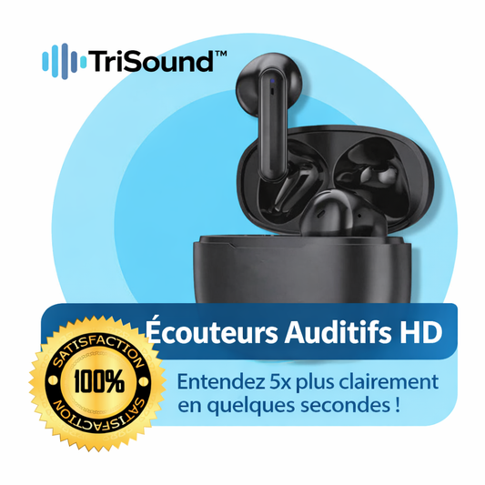 TriSound™ Écouteurs Auditifs HD | Entendez 5x plus clairement en quelques secondes !