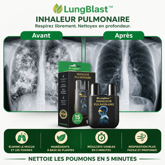 LungBlast™ Inhaleur Pulmonaire | Nettoyez vos poumons et respirez à plein souffle en seulement 5 minutes !