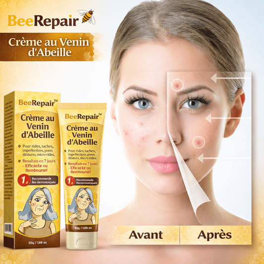 BeeRepair™ Crème au Venin d’Abeille | Répare et régénère votre peau en 24 heures !