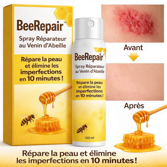 BeeRepair™ Spray Réparateur au Venin d’Abeille | Répare la peau et élimine les imperfections en 10 minutes !