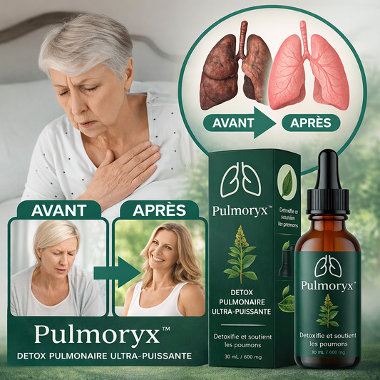 Pulmoryx™ Gouttes Detox Pulmonaire | Nettoyez jusqu’à 97 % de vos poumons en 48 heures !