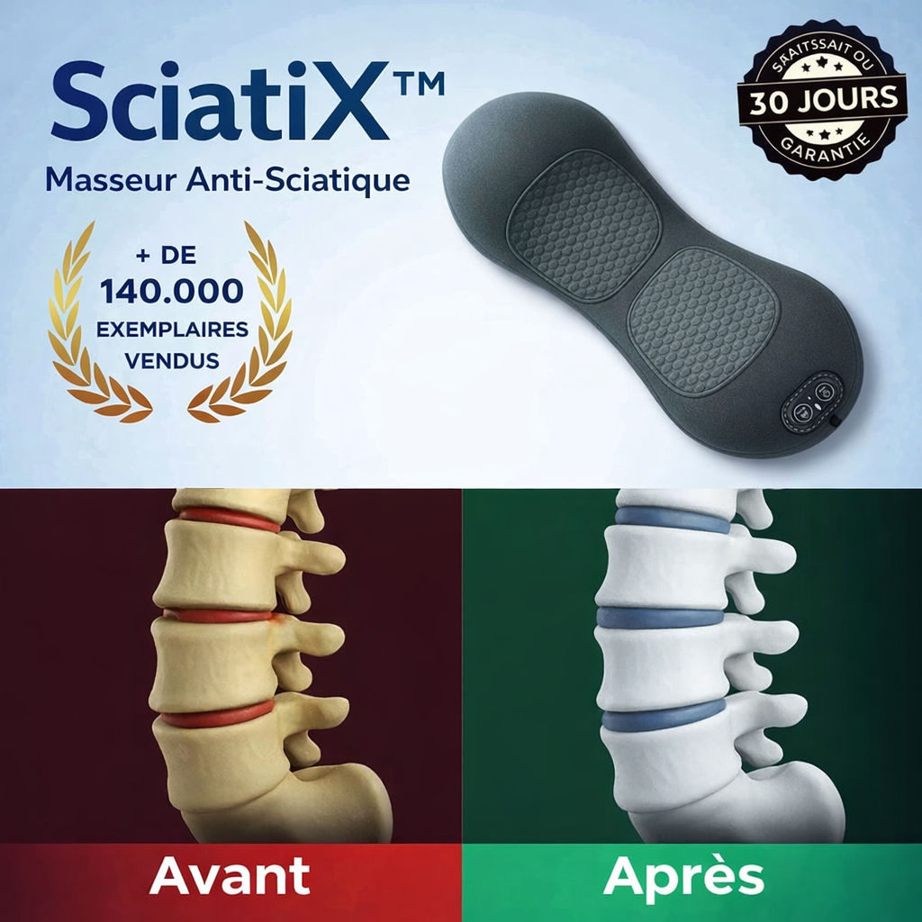 SciatiX™ Masseur Anti-Sciatique | Calmez votre nerf sciatique en 15 minutes par jour !
