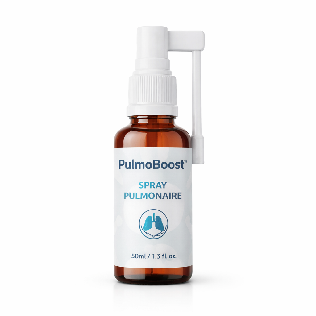 PulmoBoost™ Spray Pulmonaire | Nettoie vos poumons et améliore l’oxygénation de +87 % !