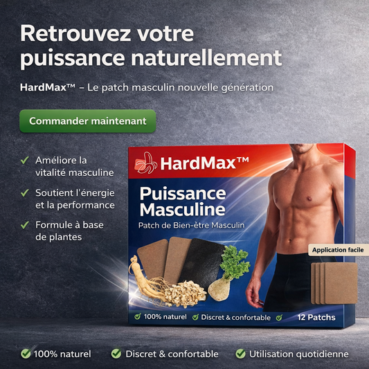 HardMax™ Patch Érectile | Érections durables en seulement 3 jours ! 3x plus épaisses et plus longues !