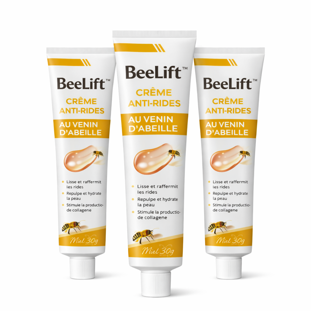 BeeLift™ Crème Anti-Rides au Venin d’Abeille | Efface les rides et raffermit la peau en 5 minutes !