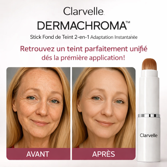 Dermachroma™ Stick Fond de Teint 2-en-1 Adaptation Instantanée | Retrouvez un teint parfaitement unifié dès la première application !