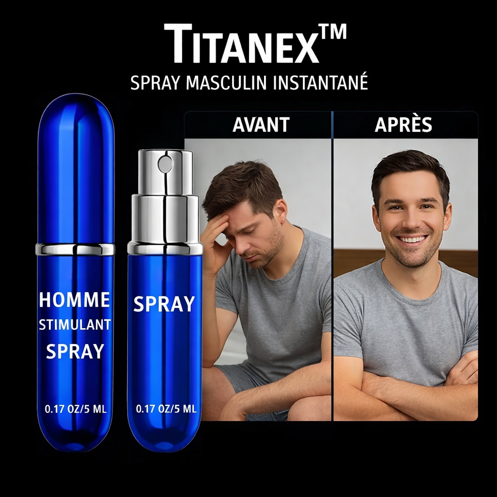 Titanex™ Spray Masculin Instantané | Une érection dure comme l’acier en 60 secondes chrono !