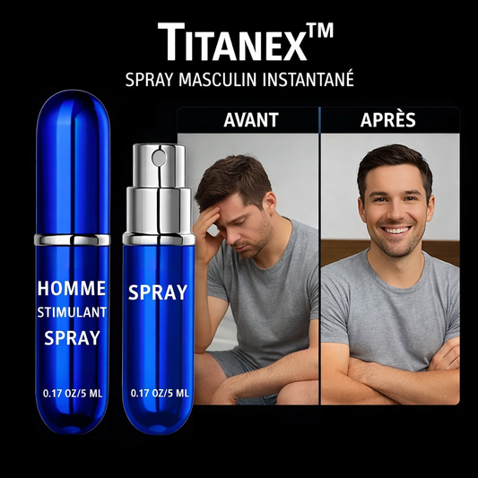 Titanex™ Spray Masculin Instantané | Une érection dure comme l’acier en 60 secondes chrono !