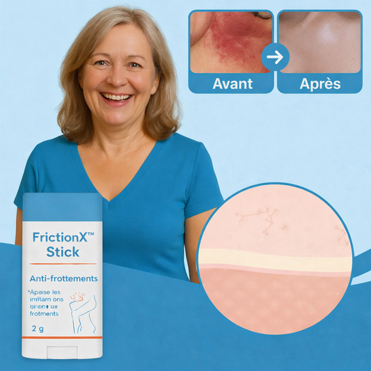FrictionX™ Stick Anti-Frottement | Éliminez brûlures et rougeurs en 2 minutes!
