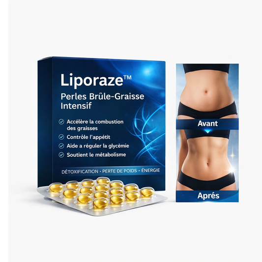 Liporaze™ Perles Brûle-Graisse Intensif | Perdez jusqu’à 6 kg de graisse en 5 jours !