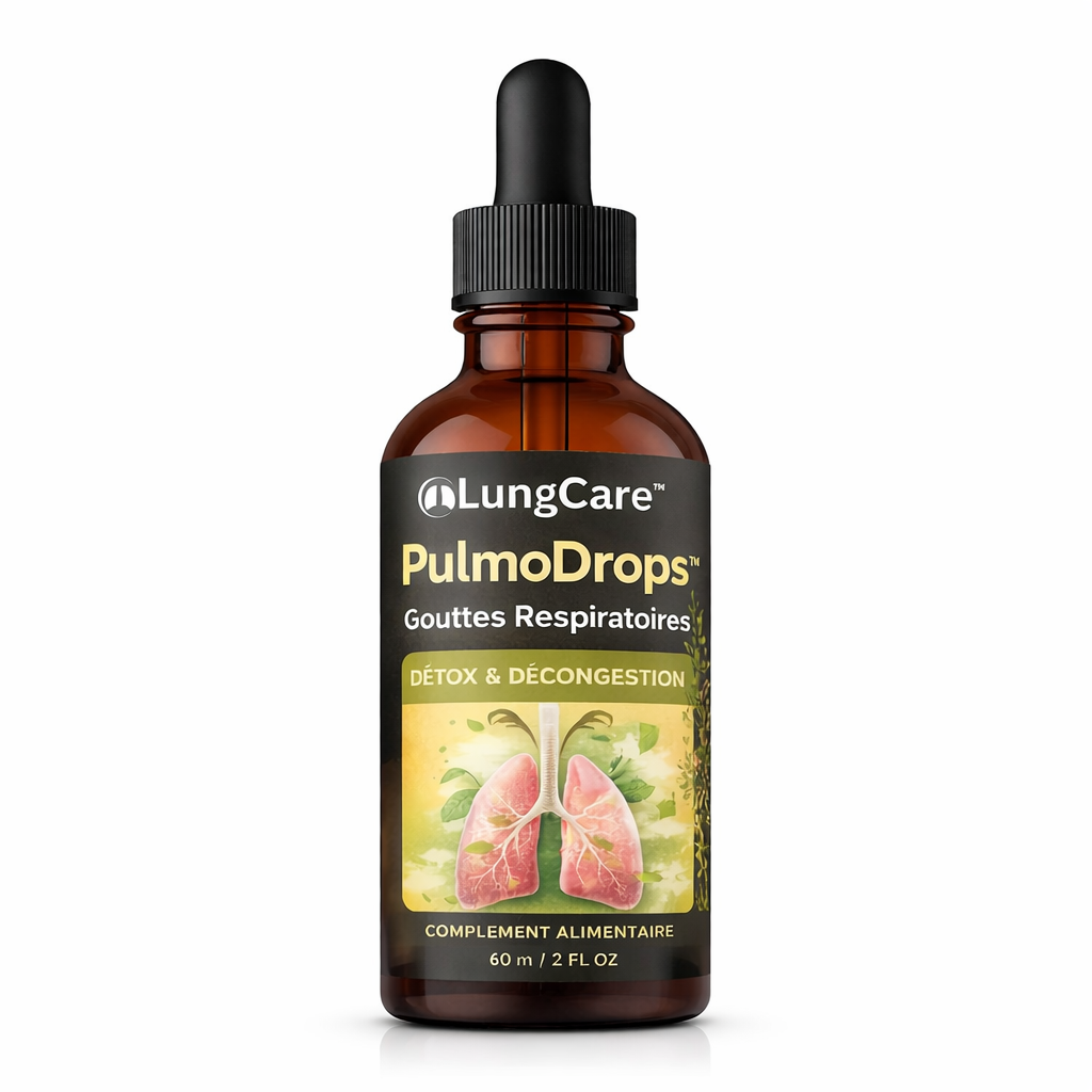 PulmoDrops™ Gouttes Respiratoires | Éliminez le mucus des poumons 3× plus vite en 7 jours !