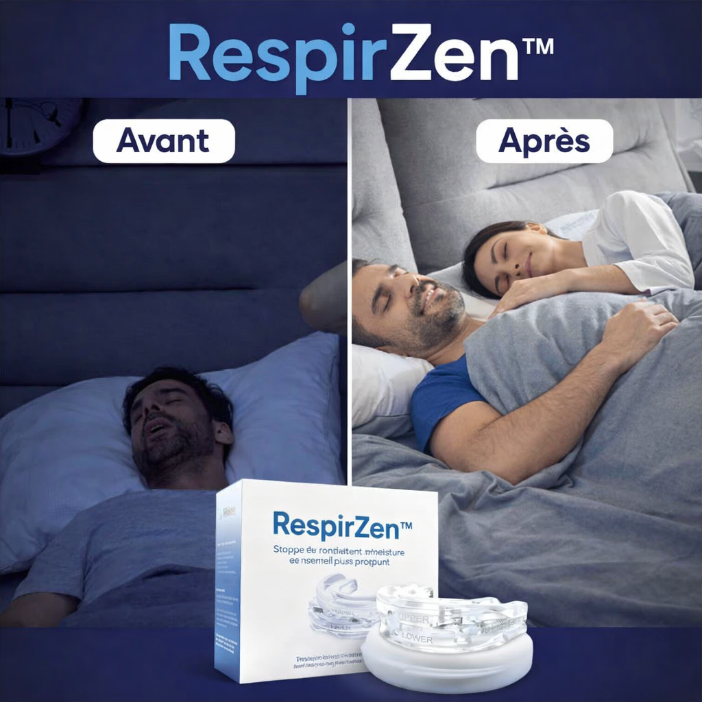 RespirZen™ Dispositif Nasal Anti-Ronflement | Respirez librement et dormez profondément en 3 minutes !
