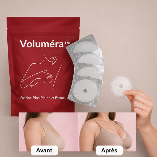 Voluméra™ Patch Raffermissant Naturel pour la Poitrine | Redonne galbe et fermeté en 14 jours sans chirurgie!