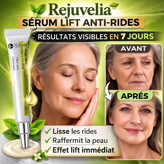 Rejuvelia™ Sérum Lift Anti-Rides | Éliminez jusqu’à 94 % de vos rides en seulement 8 jours !