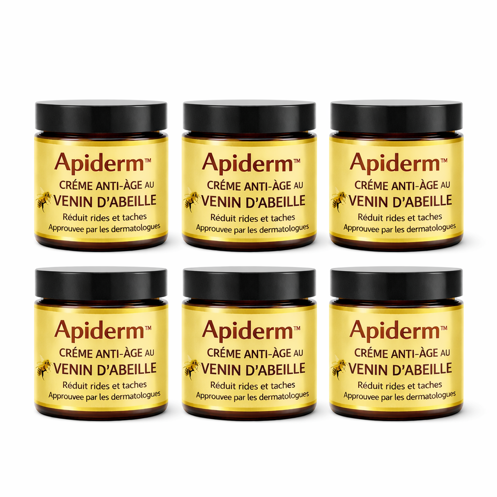 Apiderm™ Crème Anti-Âge au Venin d’Abeille | Effacez rides et taches en 3 minutes chrono !