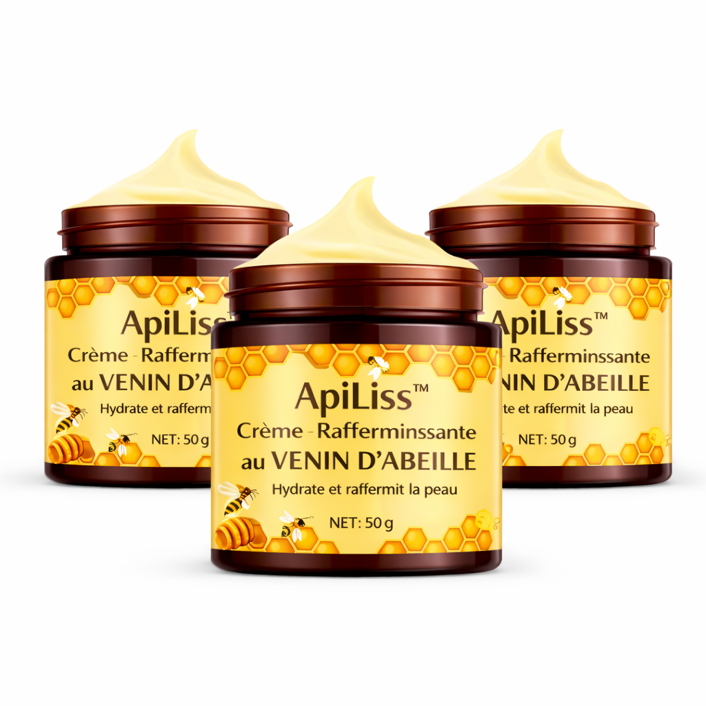 ApiLiss™ Crème Raffermissante au Venin d’Abeille | Lissez vos rides et raffermissez votre peau en 5 minutes !