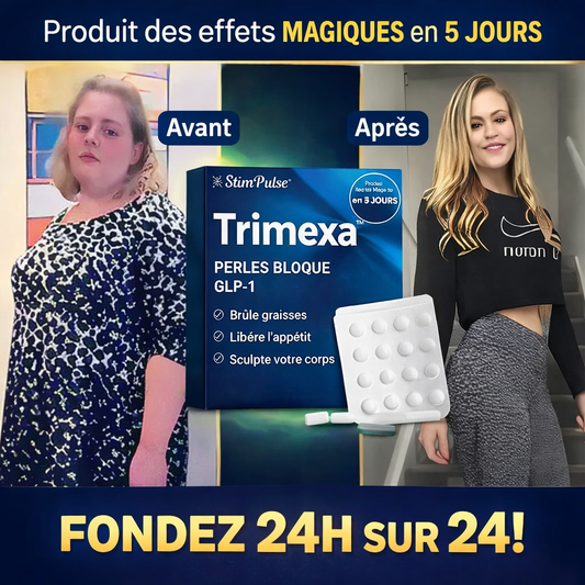 Trimexa™ Perles Minceur au GLP-1 Actif | Perdez jusqu’à 6 kilos de graisse en 5 jours sans régime !