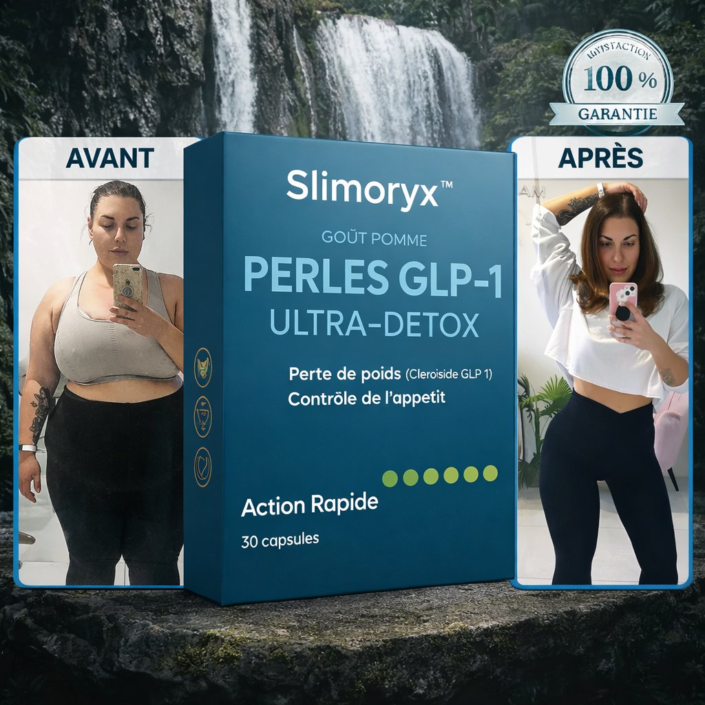 Slimoryx™ Perles Détox GLP-1 Ultra-Actives | Perdez jusqu’à 7 kg de graisse en 2 minutes par jour !