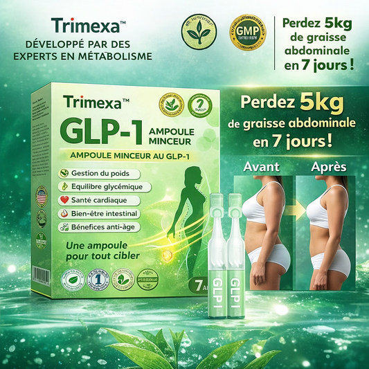 Trimexa™ Ampoule Minceur au GLP-1 | Éliminez jusqu’à 5 kg de graisse du ventre en 7 jours !
