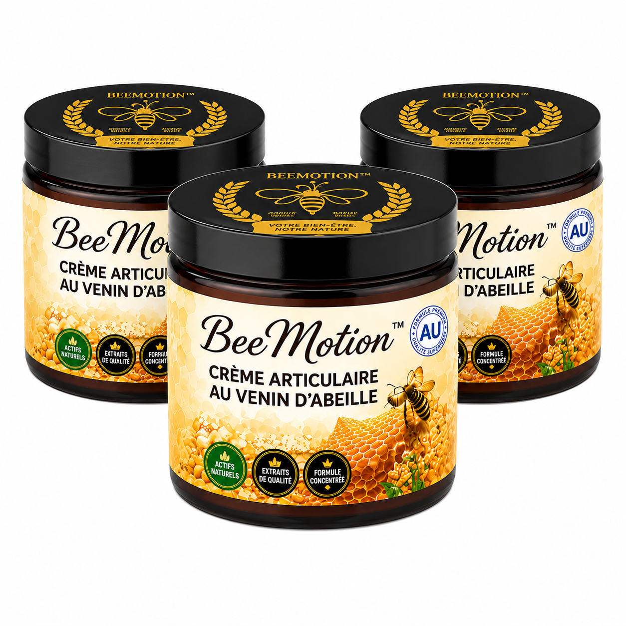 BeeMotion™ Crème Articulaire au Venin d’Abeille | Soulage les douleurs et libère vos articulations en 10 minutes !