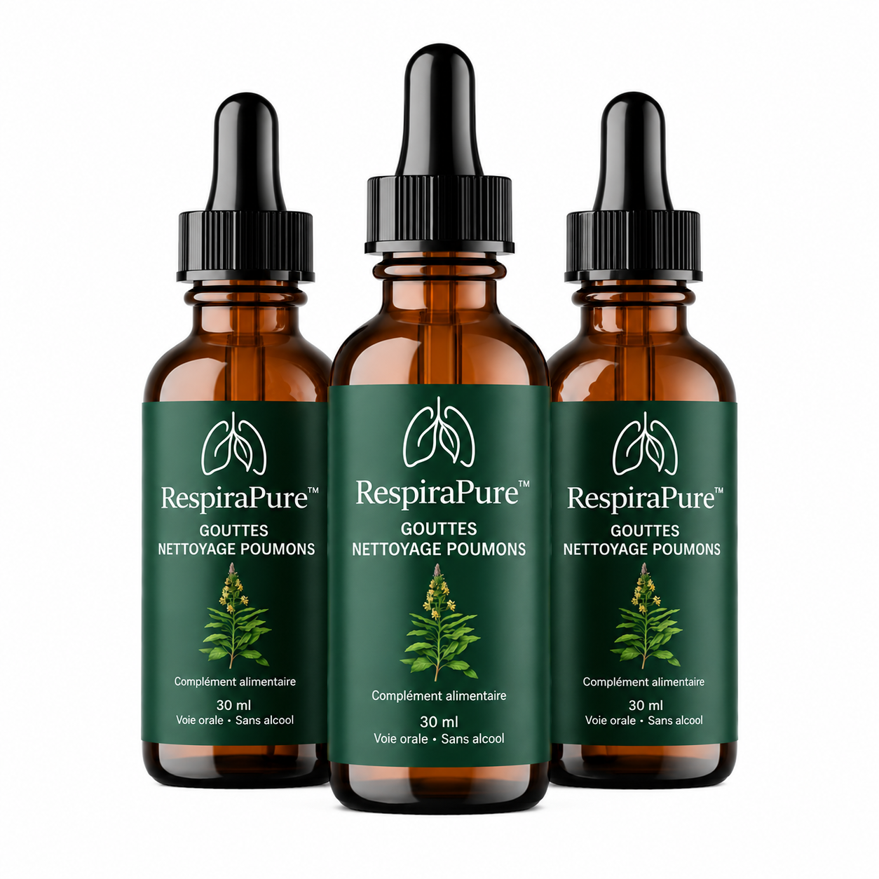 RespiraPure™ Gouttes Nettoyage Poumons | Libérez vos bronches et respirez à pleins poumons en 48h !