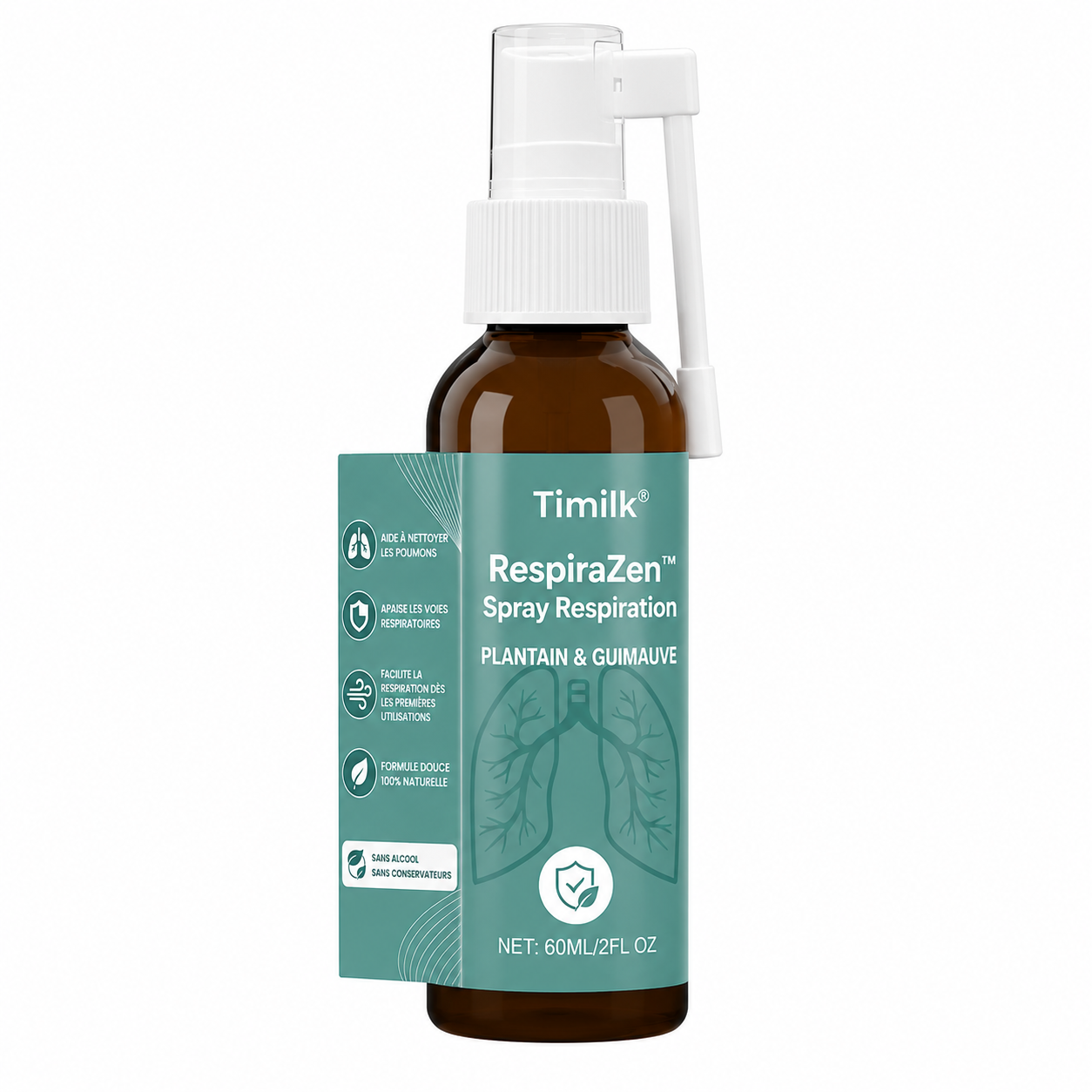 RespiraZen™ Spray Respiration | Apaisez gorge sèche, toux et respiration lourde en 3 minutes !