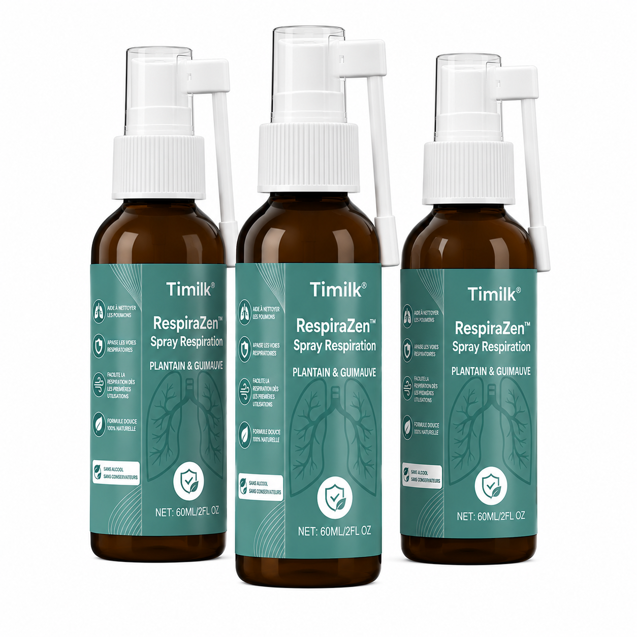 RespiraZen™ Spray Respiration | Apaisez gorge sèche, toux et respiration lourde en 3 minutes !